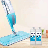 2025 Top Vente Microfibre Désinfection Magique Propre Spray Vadrouille Longue Télescopique En Aluminium Poteau En Acier Inoxydable Plateau 500-700ml Capacité