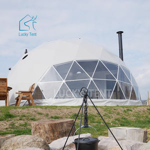 Tente de camping européenne de dôme géodésique d'igloo d'hiver de <span class=keywords><strong>6m</strong></span> de diamètre avec fenêtre en <span class=keywords><strong>baie</strong></span> transparente - Product Image 5