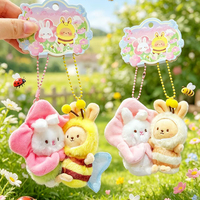 Pendentif en peluche personnalisé, série Fleur et Elfe, doux au toucher, respectueux de la peau, accessoire magnétique très prisé
