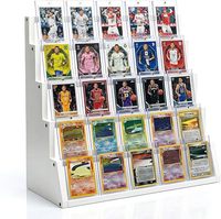 Support d'affichage de cartes en bois à 5 niveaux pour cartes gradées