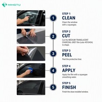 Película de Cerámica Nano Carbón 50% VLT para Ventanas de Coche, Tinte Semiprivado Gris, Bloqueador de Calor UV 99 IR 85, Venta al por Mayor Directa de Fábrica