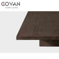 Table basse Wabi Sabi en bois massif de style vintage américain, en bois d'orme, faite à la main, couleur personnalisée, durable, écologique, pour salon, hôtel