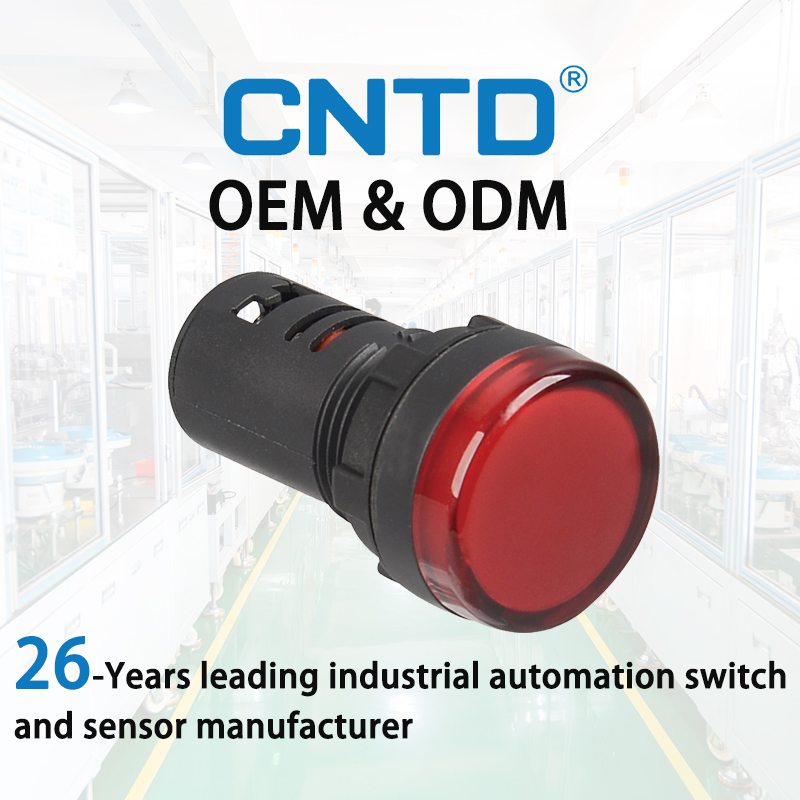 CNTD 22mm Waterproof Industrial LED Indicator