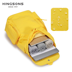 Kingsons Casual <b>Backpack</b> Yellow Water Resistant College <b>Student</b> Schoolbag Female Outdoor Travel <b>Backpack</b> - Product Image 3