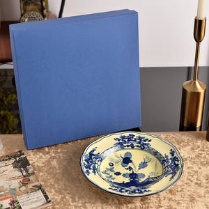 Juego de Platos Hondos de Porcelana Europea de Alta Calidad, Multicolor, Nuevo Modelo, 9 Pulgadas, Diseño Elegante y Lujoso, Ecológico, en Caja de Regalo - Product Image 4