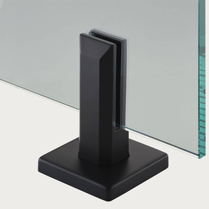 Morsetti Quadrati Moderni in Acciaio Inox per <span class=keywords><strong>Vetro</strong></span>, Staffe di Montaggio a Pavimento per Ringhiere di Scale e Balconi, Materiale 304 316 Antiruggine - Product Image 3