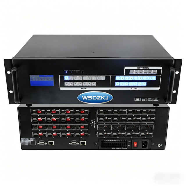 Hardrock 4K60 Seamless Switching Matrix Video Processor 16x16 Routing EDID Management Flexible IP Network Control Pro AV Metal