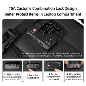 กระเป๋าเป้สะพายหลังสำหรับใส่แล็ปท็อปความจุขนาดใหญ่กันน้ำได้ด้วยคลิกเดียวใช้งานได้หลากหลายกันขโมยสำหรับ2025 - Product Image 4