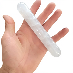 Bâton de massage en pierre précieuse polie, bâton de guérison sculpté en cristal naturel, artisanat portable en gemmes pour cadeau et décoration intérieure - Product Image 1