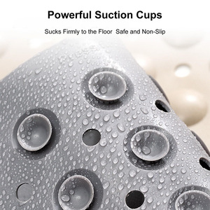 מחצלת אמבט לא להחליק תחת דלות נגד החלקה מדלקת ניקוז אמבט מחצלות מקלחת מחצלות עם כוס יניקה וחורי ניקוז - Product Image 4