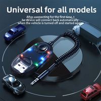 Récepteur Bluetooth de voiture Aux Adaptateur Bluetooth sans fil Convertisseur audio Téléphone portable Appel mains libres