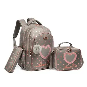 OEM Girls School Backpacks for Elementary School Bookbag 3 in 1 Unicorn Backpack for Girls School Bag Water Resistant