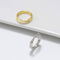 RINNTIN Galvanoplastie 925 Argent Sterling 14K Plaqué Or Rond Solitaire Cubique Zircone Bague de Fiançailles Halo Promise Bague Taille