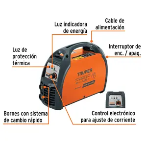 Truper 130A Inverter Soldadora Bi-tensione 127/220V unità singola in scatola - Product Image 3