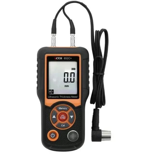 VICTOR 852C+ Measure Thickness And Sound Speed metal plastic ceramic glassultrasonic Thickness Meter