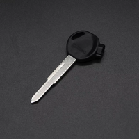 Clé de moto magnétique en acier inoxydable, pour côté gauche, droit, lame non gravé, blanc