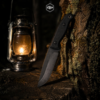 Couteau à lame fixe artisanal en acier O2 pour la chasse, le combat et le camping, avec fourreau Kydex, fabrication DIY OEM