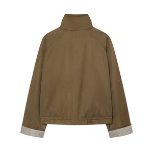 Vêtements pour femmes SHENZHU – Nouvelle collection <span class=keywords><strong>été</strong></span> 2026 : <span class=keywords><strong>Veste</strong></span> en twill à col roulé, élégante et polyvalente, à manches longues 1344860 - Product Image 6