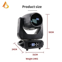 Projecteur à faisceau mobile professionnel 295W DMX pour scène, mariage, DJ, discothèque