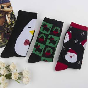 <span class=keywords><strong>Calcetines</strong></span> Navideños Personalizados KTS35 OEM, <span class=keywords><strong>Calcetines</strong></span> Navideños Tejidos con Hilo Brillante Dorado y Plateado para Hombre y <span class=keywords><strong>Mujer</strong></span> - Product Image 2