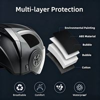 Casque intégral modulaire rabattable à double visière, design géométrique, ventilation avant/latérale, matériau ABS pour la route et le dual sport