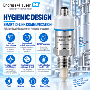 Endress+Hauser Liquipoint FTW33 Interruptor de Nivel Capacitivo Conductivo de Punto, Sensor Higiénico de Espuma de Montaje Empotrado, Precisión del 0.1% - Product Image 6