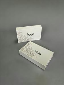 กล่องของขวัญกระดาษแข็งแข็งแรง ปิดด้วยแม่เหล็ก รูปทรงสี่เหลี่ยมผืนผ้า ออกแบบฟรี MOQ ต่ำ กล่องบรรจุภัณฑ์เครื่องสำอาง ปั๊มนูนสีดำ พร้อมฟองน้ำ - Product Image 5