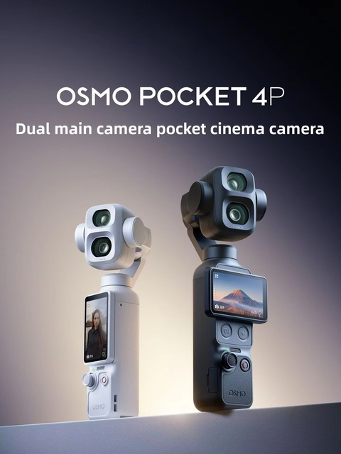 DJL Osmo Pocket 4P Handheld Gimbal Camera 4K Dual Lens Low Light Shooting Vlog Creator Camera Support Wholesale