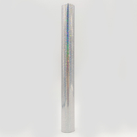 Film holographique PET résistant aux hautes températures, rouleau de feuille d'aluminium pour estampage à chaud sur textiles, vinyle de transfert thermique