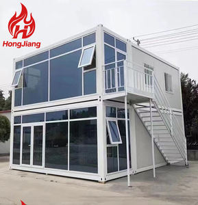 Pabrik Cina kustom mewah Prefab Modern Qatar paket rata Villa 2 3 4 kamar tidur rumah wadah baja 20 kaki 40 kaki ukuran Villa - Product Image 2