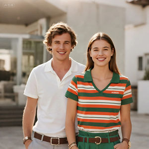 قميص بولو رجالي عالي الجودة مريح بشعار مخصص، تطريز للملابس الكاجوال، نمط حريري للجنسين، قميص جولف - Product Image 6