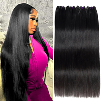 Extensions de cheveux humains vierges bruts indiens 100 % naturels, qualité 12A 15A, en gros sur AliExpress