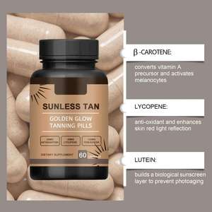 Capsules de <span class=keywords><strong>bronzage</strong></span> favorisant la mélanine pour un hâle naturel rapide et profond, complément alimentaire pour un <span class=keywords><strong>bronzage</strong></span> <span class=keywords><strong>sans</strong></span> <span class=keywords><strong>soleil</strong></span>, 60 gélules - Product Image 4