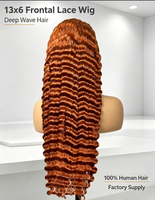 Perruque frontale en dentelle HD sans colle 13x6 en gros, cheveux indiens Remy vierges avec cuticules alignées pour salon de coiffure