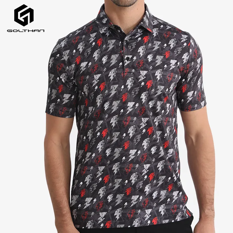 Camiseta de Golf personalizada, Polo de Golf con impresión 3D hawaiana, OEM, sublimación, Dropshipping