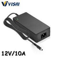 Adaptateur secteur Vishi 12V 10A 120W, alimentation haute puissance pour masseur 24V 5A, protection contre les surtensions, les surintensités et les courts-circuits