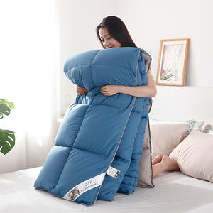 Edredón <span class=keywords><strong>de</strong></span> terciopelo <span class=keywords><strong>de</strong></span> <span class=keywords><strong>plumas</strong></span> gruesas, ropa <span class=keywords><strong>de</strong></span> <span class=keywords><strong>cama</strong></span> <span class=keywords><strong>de</strong></span> Hotel blanca cálida para primavera, otoño e invierno, tamaño King, venta al por mayor, regalo <span class=keywords><strong>de</strong></span> bienestar para uso doméstico - Product Image 3