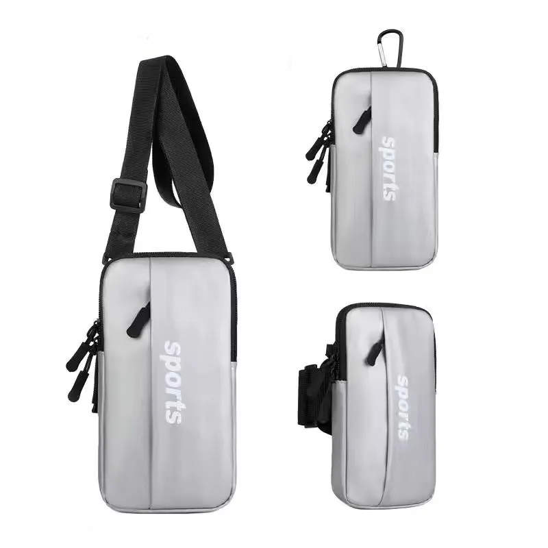 Custom Logo Outdoor Arm Bag Lightweight Travel Sports Running jogging Mobile Phone Sling Messenger Bag