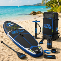 Planche de SUP gonflable pliable haut de gamme OEM personnalisée en Drop Stitch, stable et polyvalente, idéale pour les débutants en mer