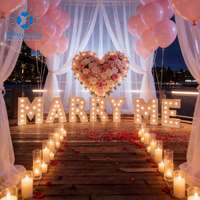 Lettres lumineuses géantes 3D en PVC LED IP65 pour décoration extérieure de mariages et de fêtes