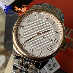 Reloj Mecánico Clásico para Hombre de Calidad 5A con Escala de Números Romanos, Patrón de Uñas Estilo París, Correa Impermeable, Reloj con Calendario - Product Image 4