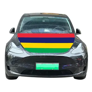 Оптовая продажа, 120 х150 см, чехлы на капот автомобиля Mauritius, флаг, доступная износостойкая и прочная крышка капота двигателя автомобиля