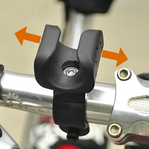 Universal Bicycle Light Mount Holder 360 Degree Adjustable <b>Plastic</b> Handlebar Clip For Mountain Bike Front Lamp <b>Bracket</b> - Product Image 4