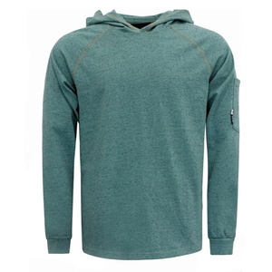 Camisetas con Capucha FR <span class=keywords><strong>Serie</strong></span> Heather de 6oz NFPA2112 CAT2, Sudaderas Ignífugas con Hilo de Aramida y Tela Elástica para Soldadura y Trabajo Químico - Product Image 5