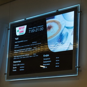 Factory Direct Custom Ultra-Thin Waterproof Eco-friendly Acrylic Advertising Light <b>Box</b> for Restaurant Menu Display - Product Image 2