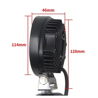 Luz de trabajo LED de 24W con haz puntual/difuso, 12V 24V, todoterreno, para camión, tractor, barco, coche, SUV, ATV, luces IP68 impermeables