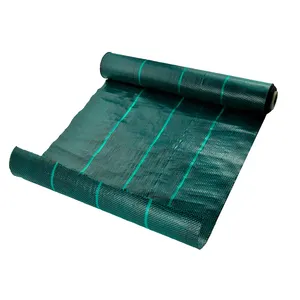 Yüksek kaliteli Sulzer örme yeşil ve siyah plastik zemin kapağı ot blok kumaş siyah plastik zemin bezi