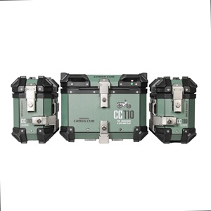 <span class=keywords><strong>Porte</strong></span>-bagages arrière et boîte latérale en aluminium étanche pour moto CC110, triple compartiment - Product Image 3