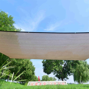 Hochwertiges Braunes Quadratisches HDPE Gewebtes Sonnensegel UV-Schutz Anpassbare Dicke für Garten Terrasse Camping <span class=keywords><strong>Outdoor</strong></span>-Nutzung - Product Image 5