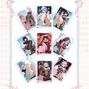 Venta al por Mayor de Tarjetas Coleccionables de A5 con Diseño de Peach Sweetheart Wave Goddess Story, Waifu Yae Miko <span class=keywords><strong>Ganyu</strong></span>, Juguetes Doujin, Regalo de Navidad - Product Image 3